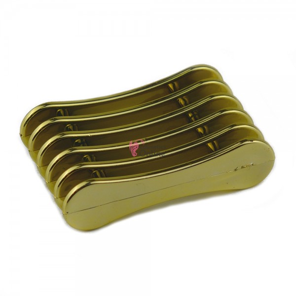 Suport pentru pensule de manichiura PB05, culoare Gold Metalizat